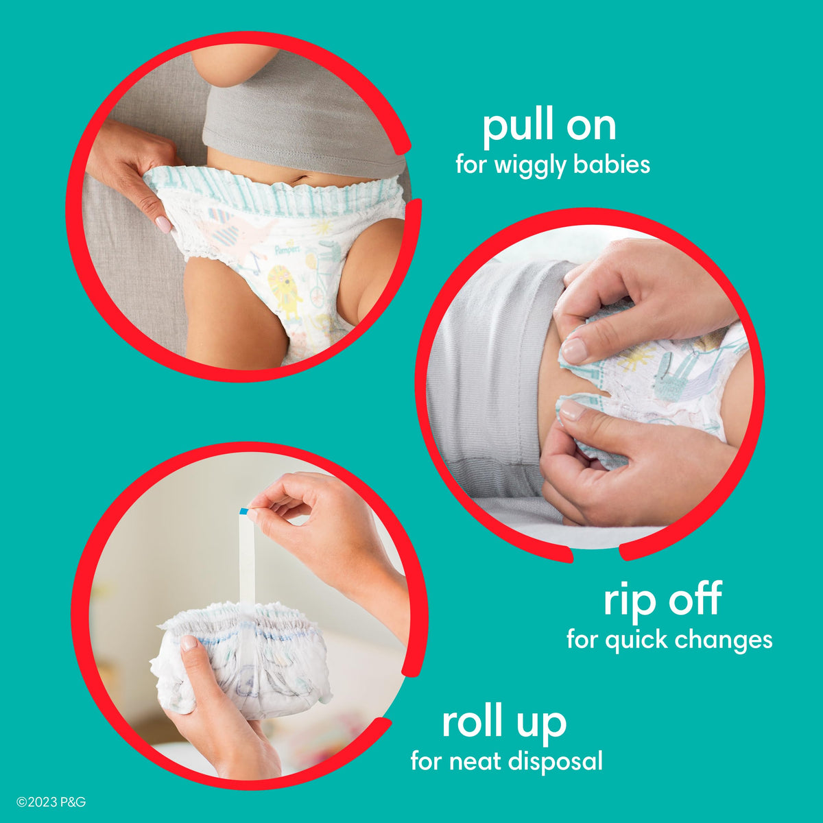 Pampers Diapers - Cruisers 360 degrees - Size 7, 66 Count, up to 100% Leakproof Fit, Designed for Active Babies, Pull On Diaper, EZ Off Tabs Designed for Easy Changes 🍁 All In One Marketplace Canada