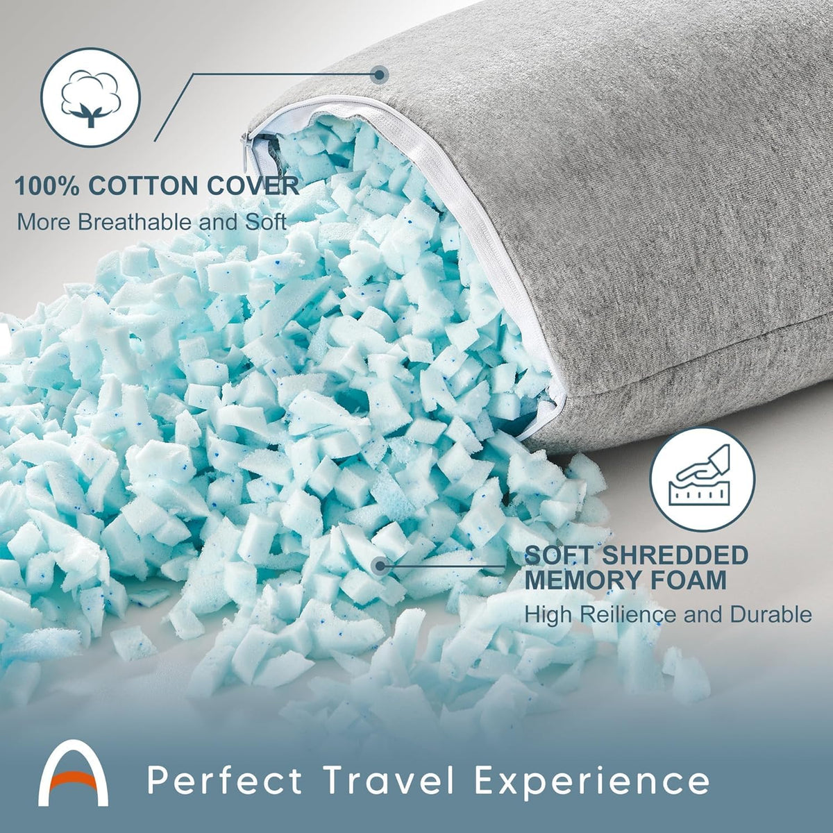 ACCURATEX Camping Pillow, 100% Cotton Cover Compressible Travel Pillow 🍁 All In One Marketplace Canada