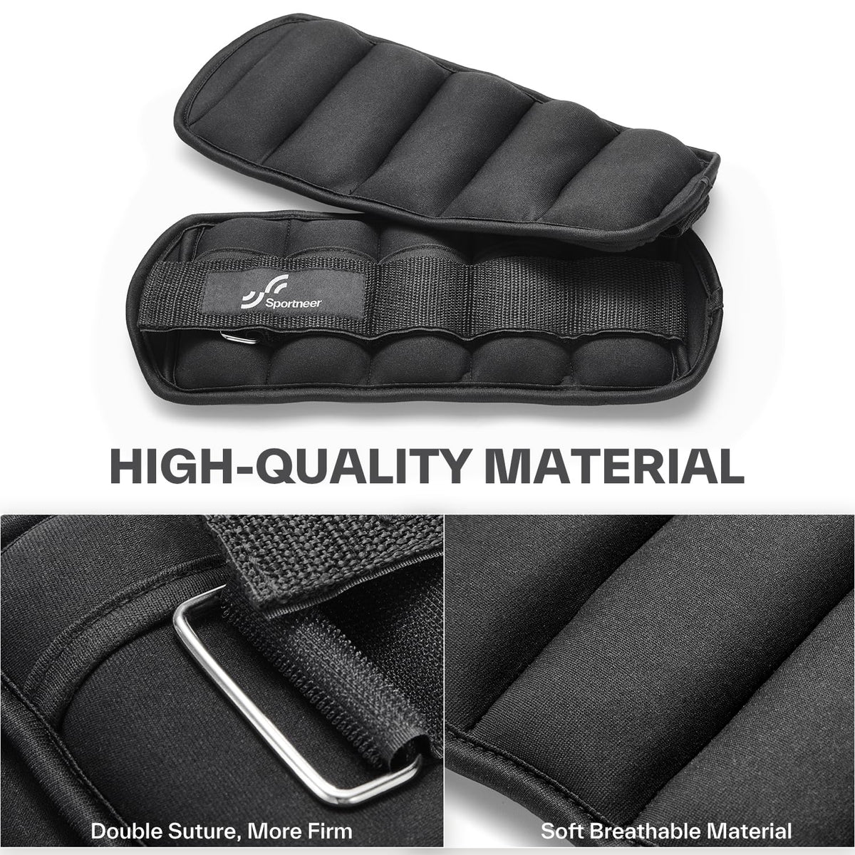 Sportneer Adjustable Ankle Weights 1 Pair 2 4 6 8 10 Lbs Leg Weight Straps for Women Men, Weighted Ankle Weights Set for Gym, Fitness, Workout, Walking, Jogging,1-5 lbs Each Ankle Weight, 1 Pair 2-10 lbs 🍁 All In One Marketplace Canada