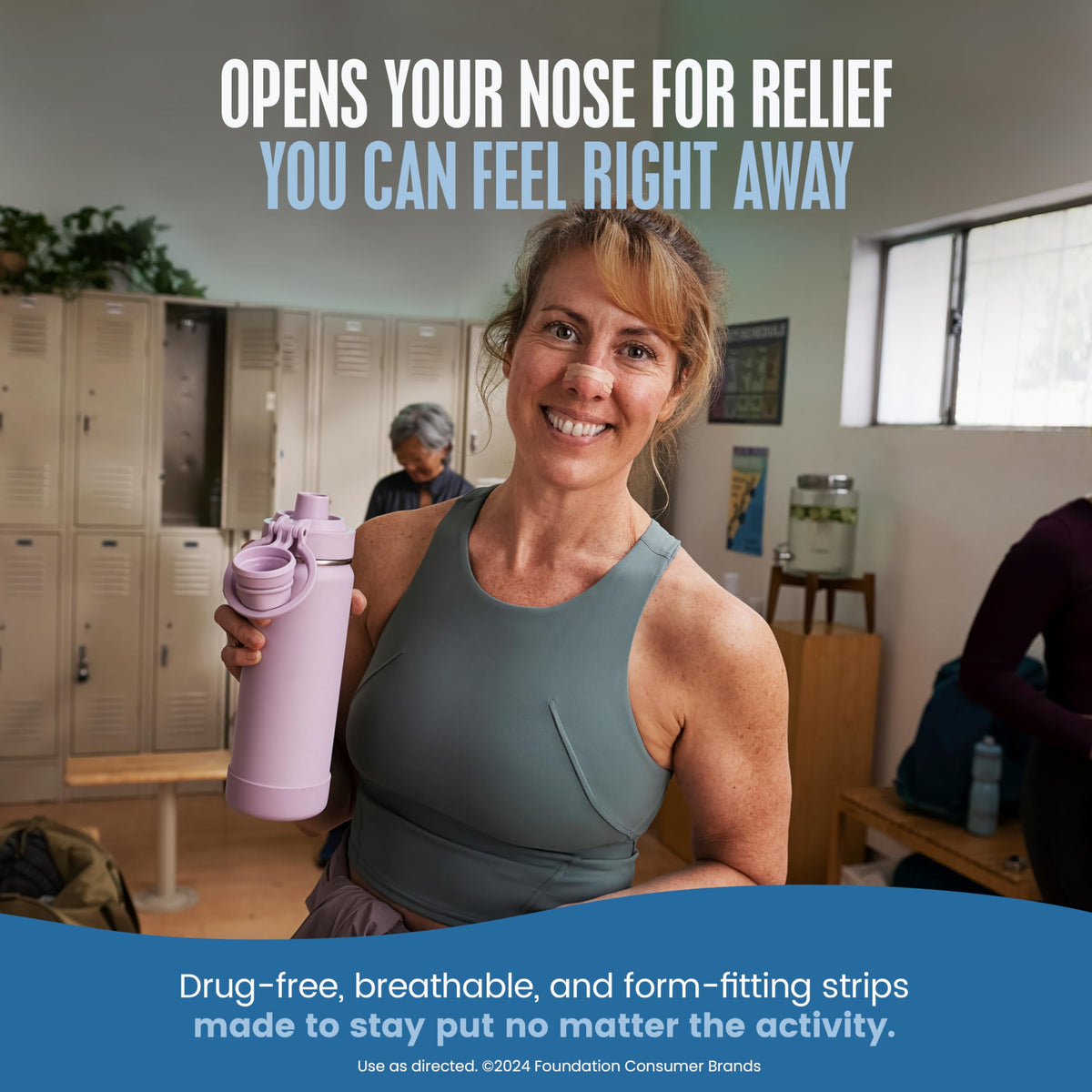 Breathe Right Nasal Strips, Original Large, Tan, Drug-Free Snoring Solution & Nasal Congestion Relief Caused by Colds & Allergies, Nightly Sleep, 30 Count 🍁 All In One Marketplace Canada