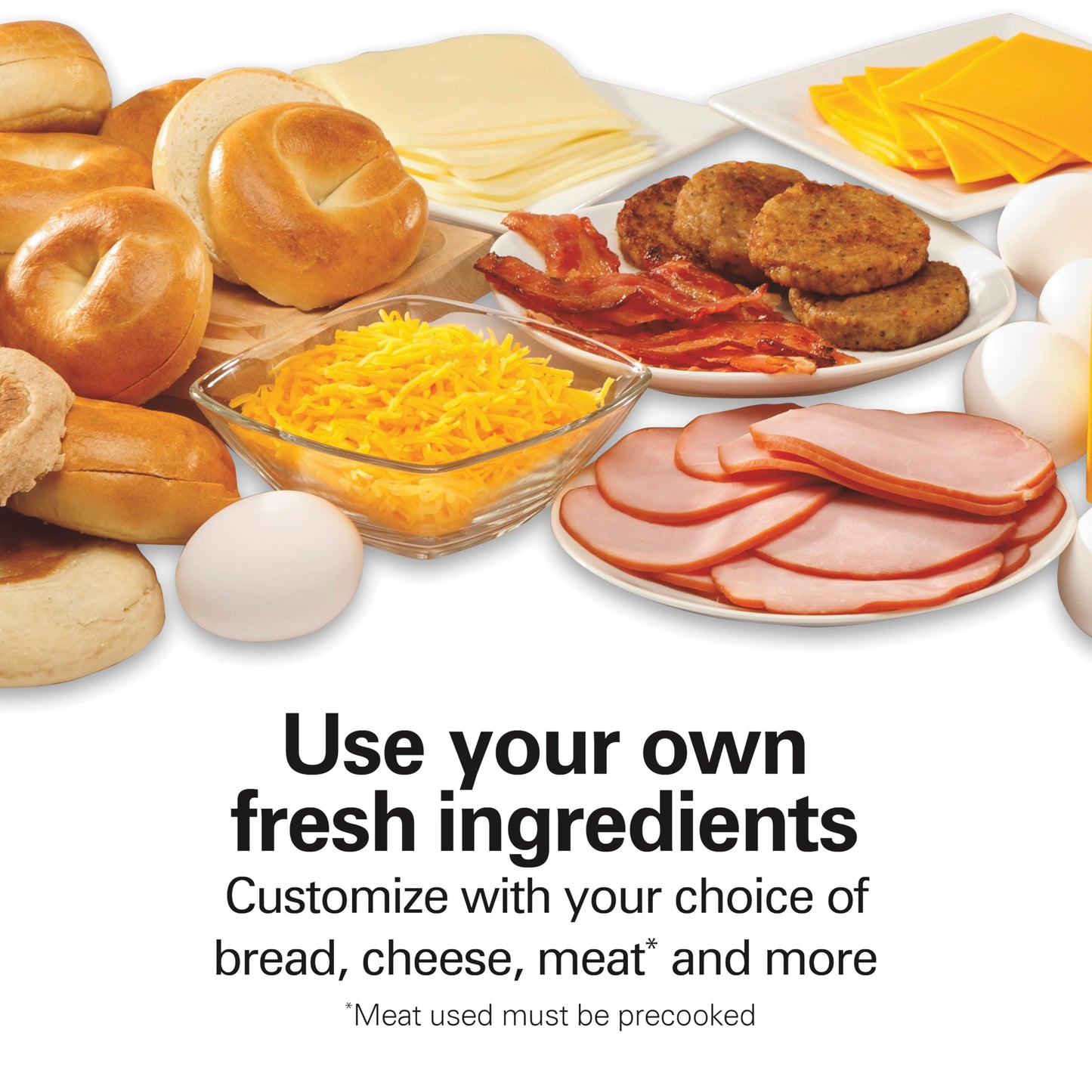 Hamilton Beach Breakfast Sandwich Maker with built in Digital Timer,600 W, PFAs Free, Silver (25478RC) 🍁 All In One Marketplace Canada