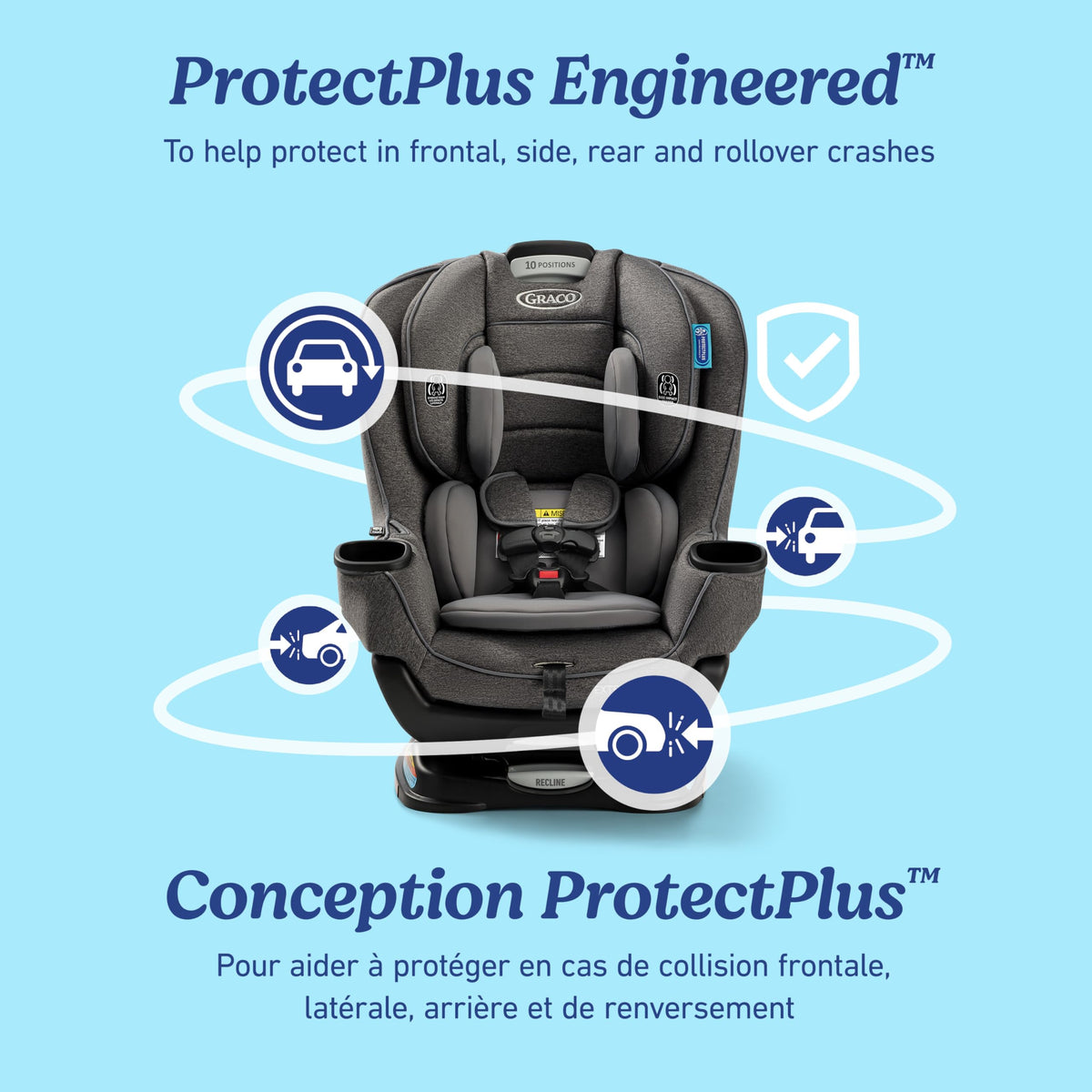 Graco Extend2Fit Convertible Car Seat, Ashten 🍁 All In One Marketplace Canada