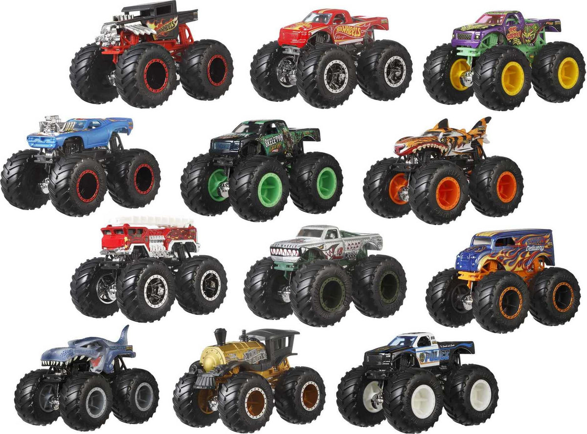 Hot Wheels Monster Trucks 1:64 Scale Die-Cast Ultimate Chaos 12 Pack Toy Vehicles for Kids Ages 3 years and older 🍁 All In One Marketplace Canada