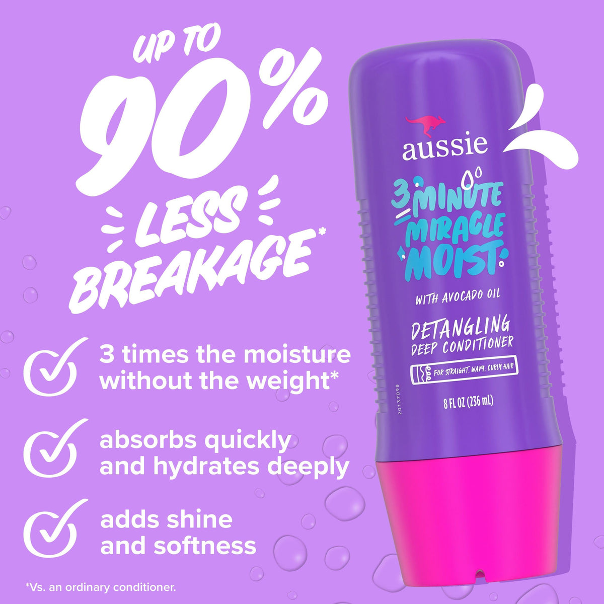 Aussie Total Miracle 3-Piece Set: Shampoo 778 mL, Conditioner 778 mL, 3 Minute Miracle Deep Conditioner Hair Treatment 236 mL, Infused with Apricot and Australian Macadamia Oil, 1.79 L Total 🍁 All In One Marketplace Canada