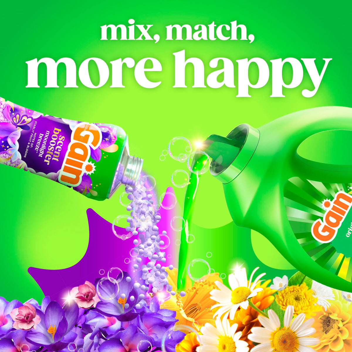 Gain Aroma Boost Liquid Laundry Detergent, Original Scent, HE Compatible, 107 Loads, 4.55L 🍁 All In One Marketplace Canada