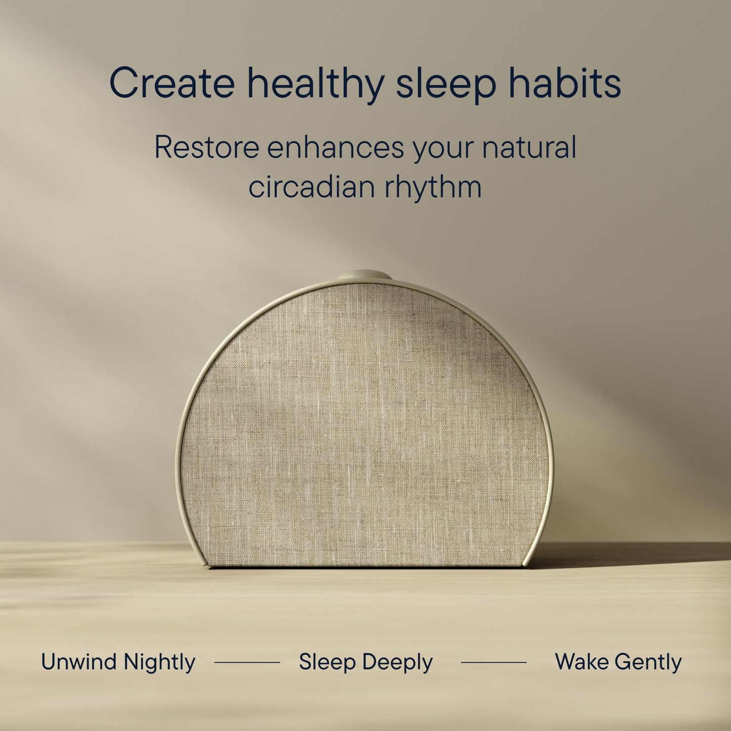 Hatch Restore 3 Sunrise Alarm Clock, Sound Machine, Smart Light (Putty) - White Noise, Screen-Free Sleep Routine 🍁 All In One Marketplace Canada