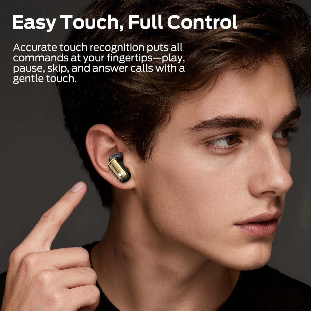 Monster N-Lite 217 Wireless Earbuds, Immersive Stereo Sound, Bluetooth 6.0 in-Ear Headphones, Built-in Smart Noise Cancelling Mic for Clear Calls, Comfortable Fit, 32H Playtime, IPX6 Waterproof, Black 🍁 All In One Marketplace Canada