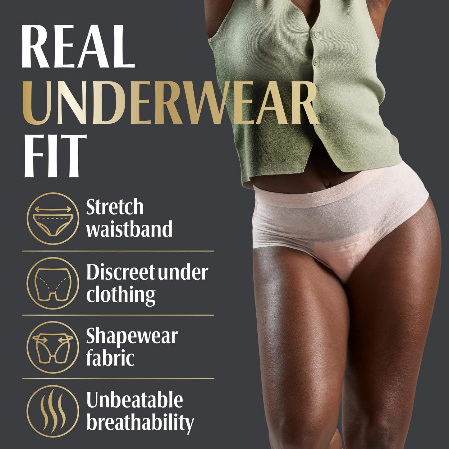 Depend Silhouette Adult Incontinence Underwear for Women, Maximum Absorbency, Medium, Pink, 56 Count (2 Packs of 28) 🍁 All In One Marketplace Canada