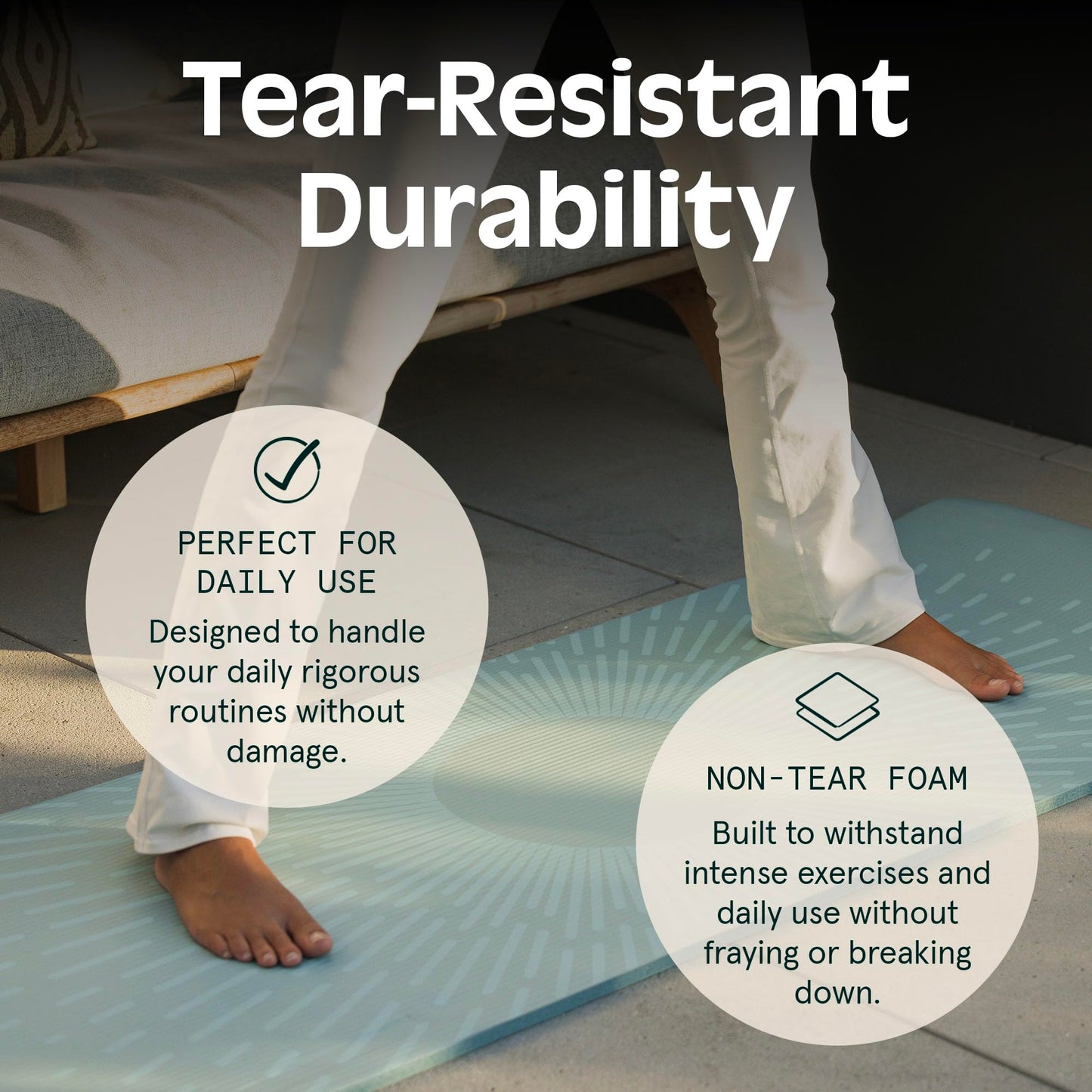 Retrospec Solana Yoga Mat 1/2" Thick w/Nylon Strap for Men & Women - Non Slip Excercise Mat for Yoga, Pilates, Stretching, Floor & Fitness Workouts, Wild Spruce 🍁 All In One Marketplace Canada