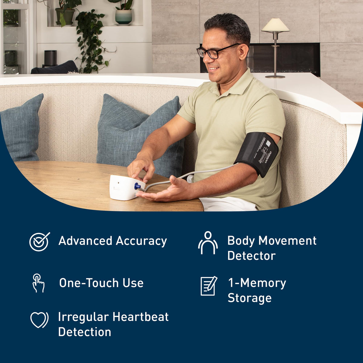 OMRON Iron Upper Arm Blood Pressure Monitor - Clinically Validated Blood Pressure Cuff - Medical Grade with Wide Range 17" Arm Cuff 🍁 All In One Marketplace Canada