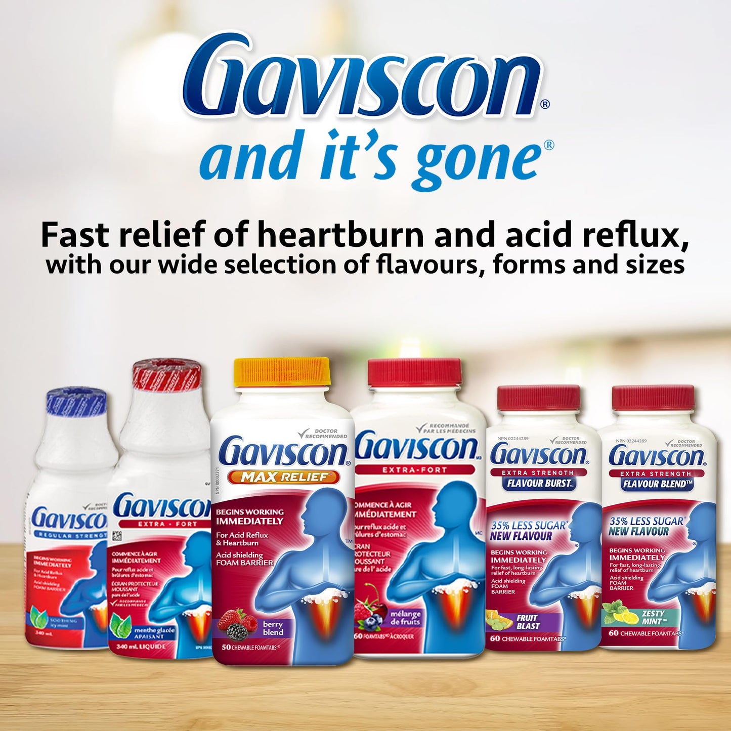 Gaviscon Liquid Extra Strength Antacid - 600 ml - Antacid Liquid for Day and Night Heartburn Relief, Acid Reflux and GERD Relief, Icy Mint- Free of Aluminum, Lactose and Gluten 🍁 All In One Marketplace Canada