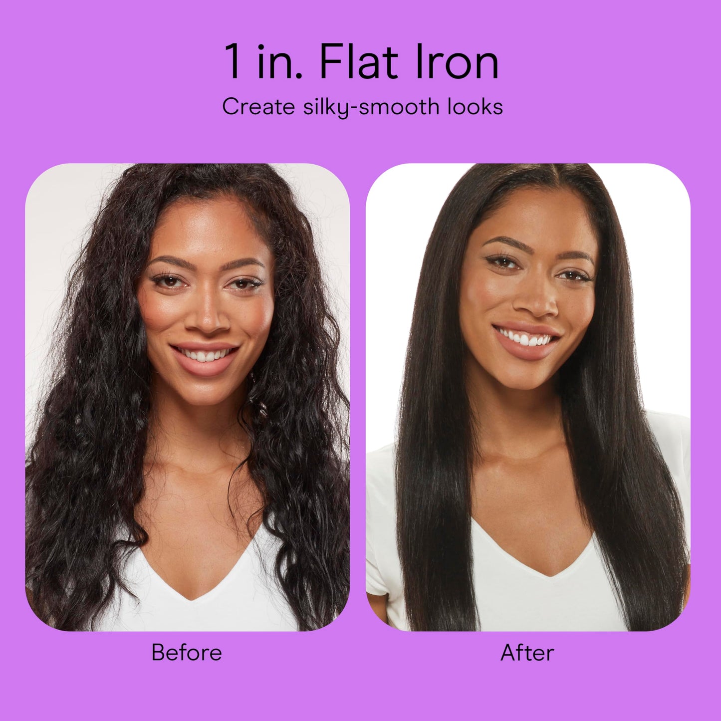 Conair Double Ceramic Hair Straightener Flat Iron with 1 Inch Floating Plates 5 Heat Settings up to 410°F Professional Styling Tool for Frizz-Free Straight Hair 🍁 All In One Marketplace Canada