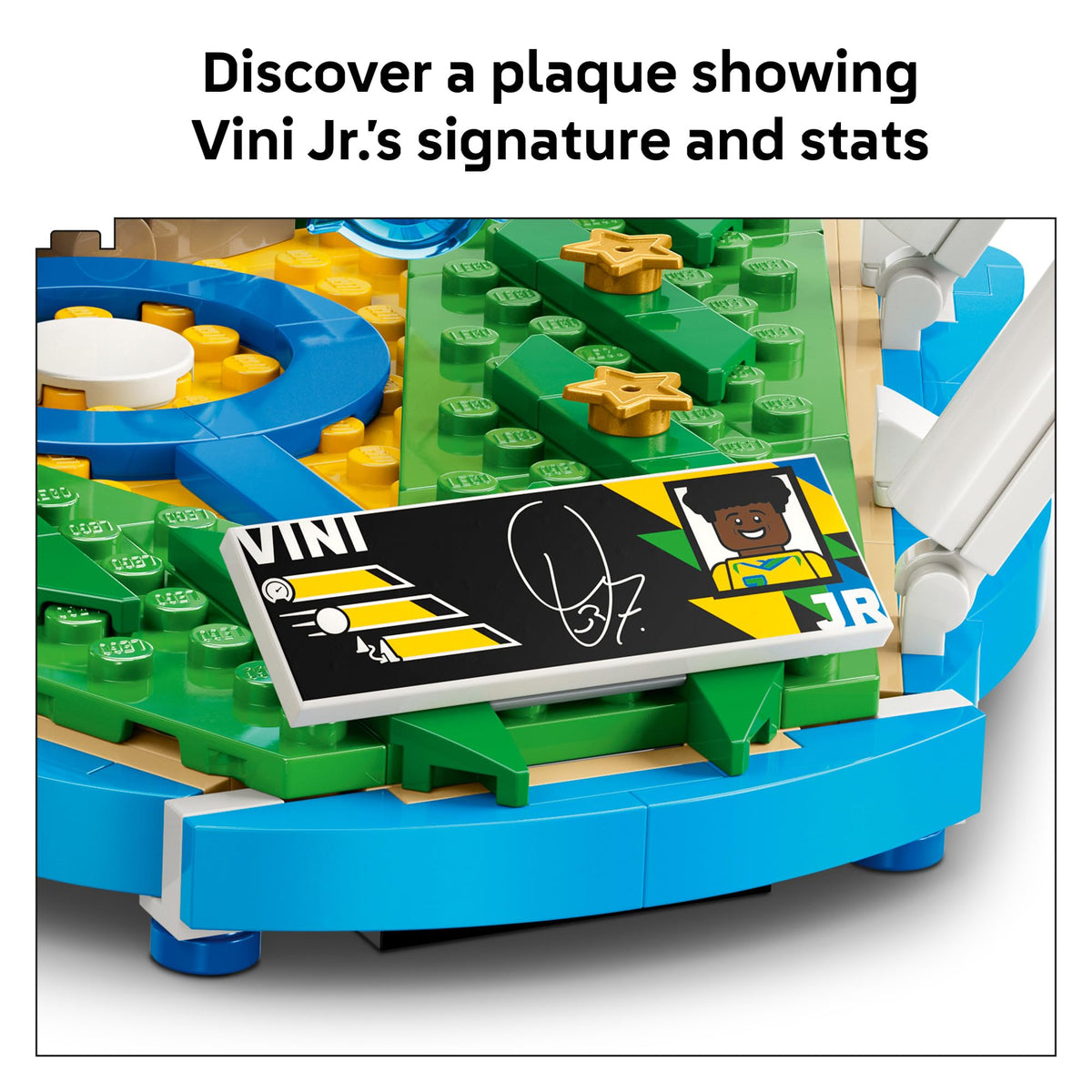LEGO Editions Vini Jr. – Soccer Highlights - Building Set for Boys & Girls, Ages 10+ - Collectible Soccer Gift W/Plaque - Kids Bedroom or Shelf Decor - 43027 🍁 All In One Marketplace Canada