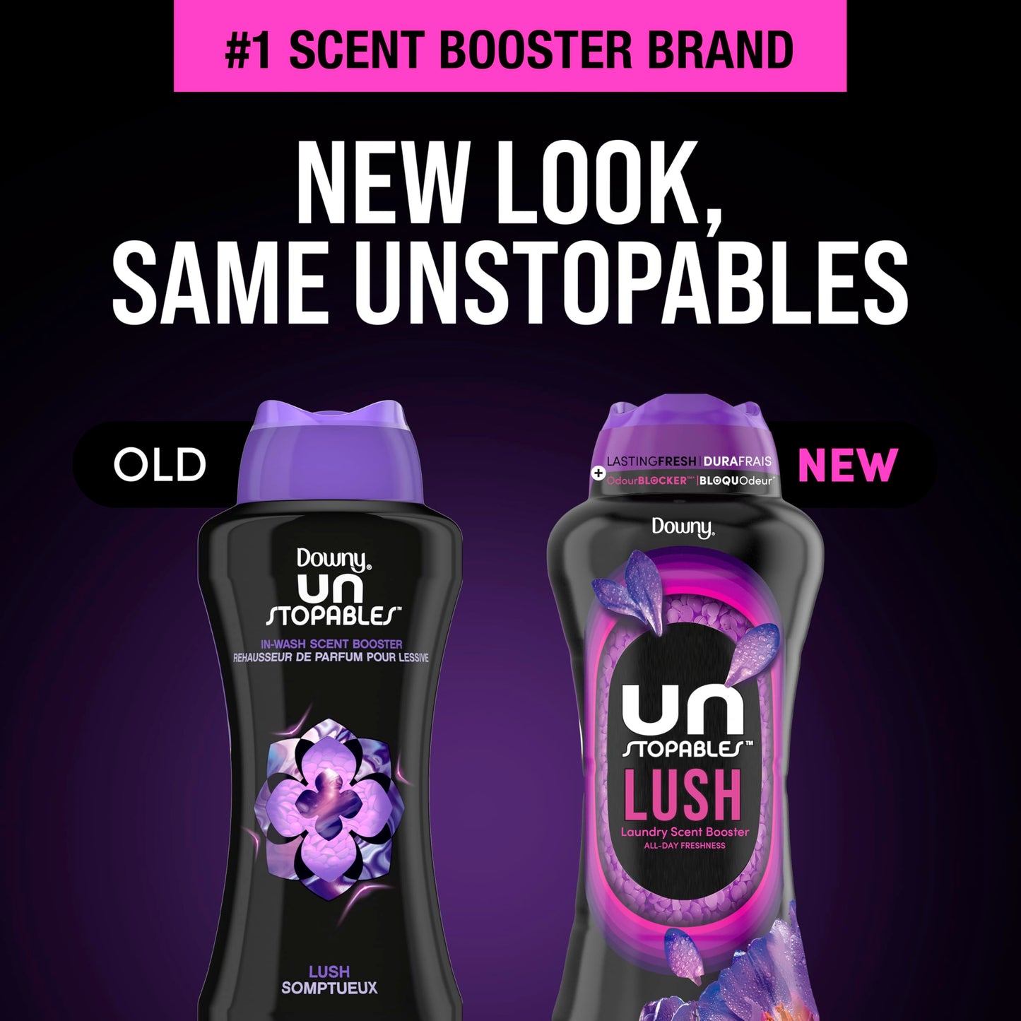 Downy Unstopables In-Wash Laundry Scent Booster Beads, Lush - 24 oz 🍁 All In One Marketplace Canada