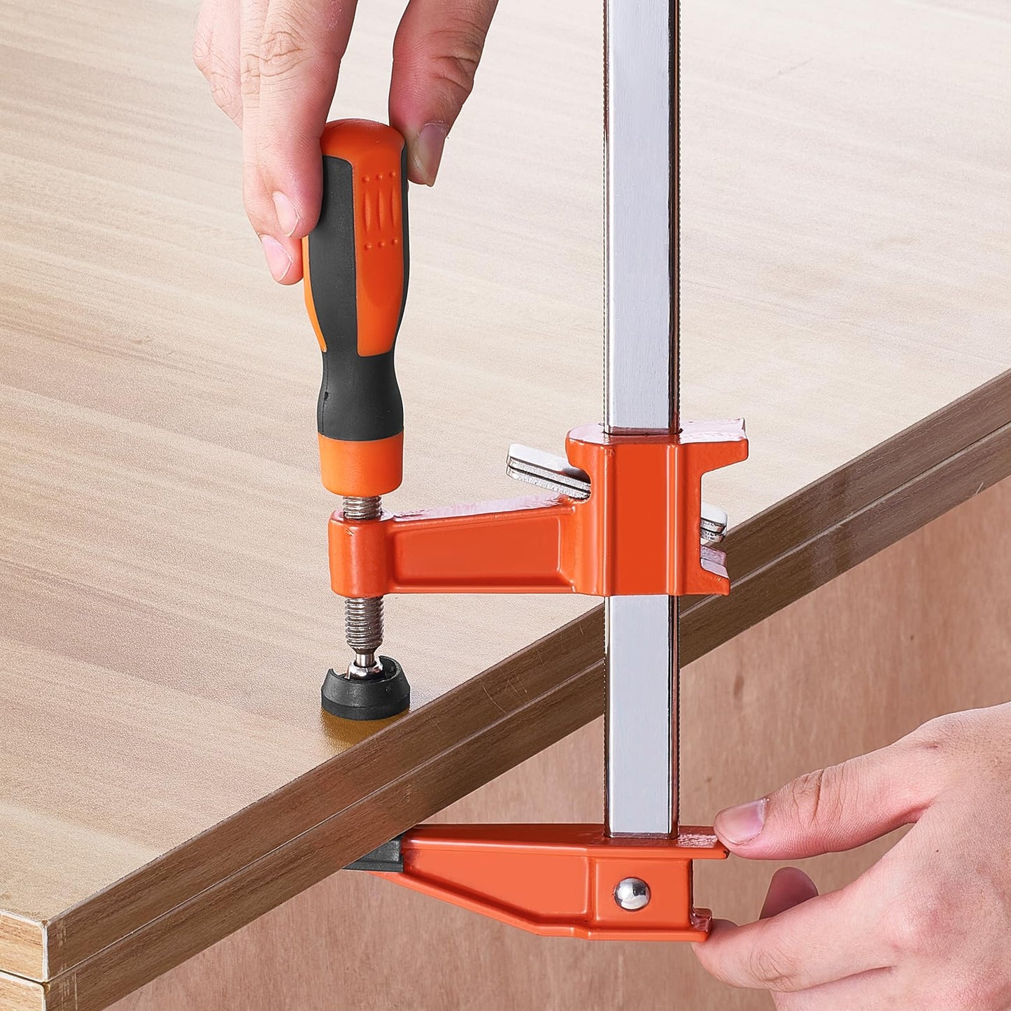 VEVOR Bar Clamps for Woodworking, 2-Pack 36" Clamp, Quick-Change F Clamp with 600 lbs Load Limit, 2.5" Throat Depth, Cast Iron and Carbon Steel, Wood Clamps for Woodworking Metal Working 🍁 All In One Marketplace Canada