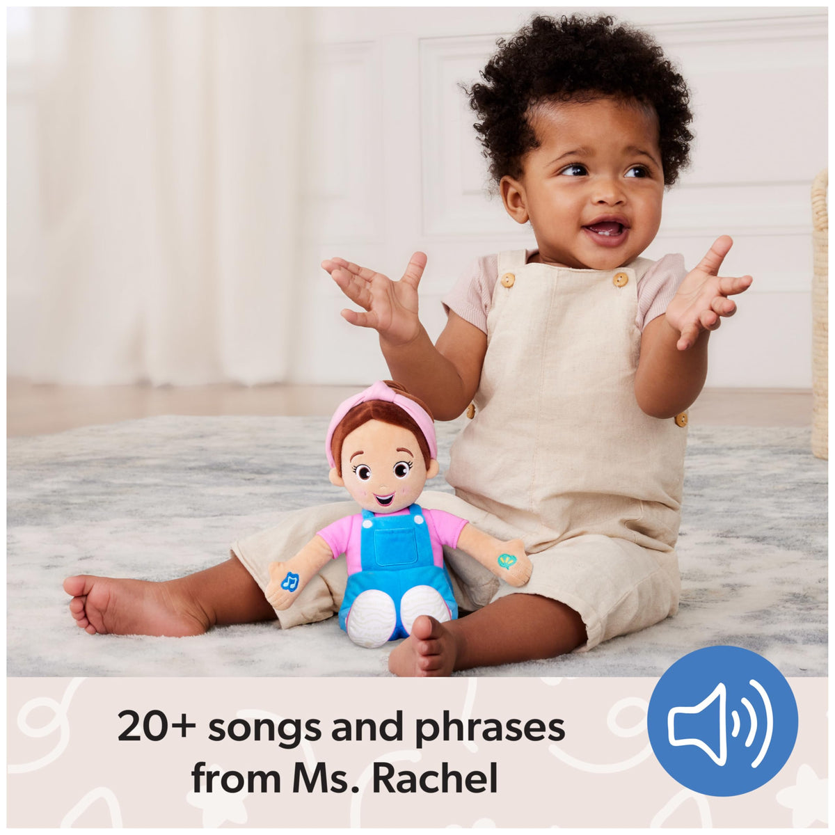Ms. Rachel Official Speak & Sing Doll, 16” Tall Interactive Toy with 4 Songs & 16+ Phrases, Toddler Toys for Girls & Boys Ages 6 Months to 3+ Years 🍁 All In One Marketplace Canada