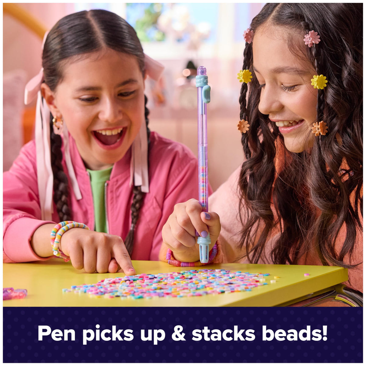 Cool Maker Stack'd Heishi Studio Bracelet Making Kit with Easy Beading Pen & over 1200 Beads, Makes 15 Bracelets, Arts and Crafts Toys for Girls Ages 7 and Up 🍁 All In One Marketplace Canada
