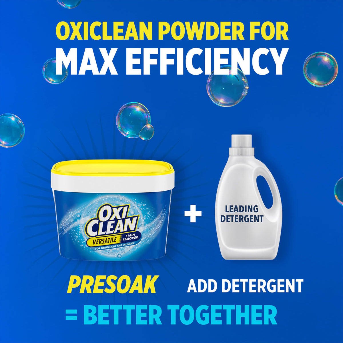 OxiClean Versatile Stain Remover Powder for Household, Laundry, Carpet, and Upholstery - Colour Safe, Chlorine Bleach Free, 3.27 kg 🍁 All In One Marketplace Canada