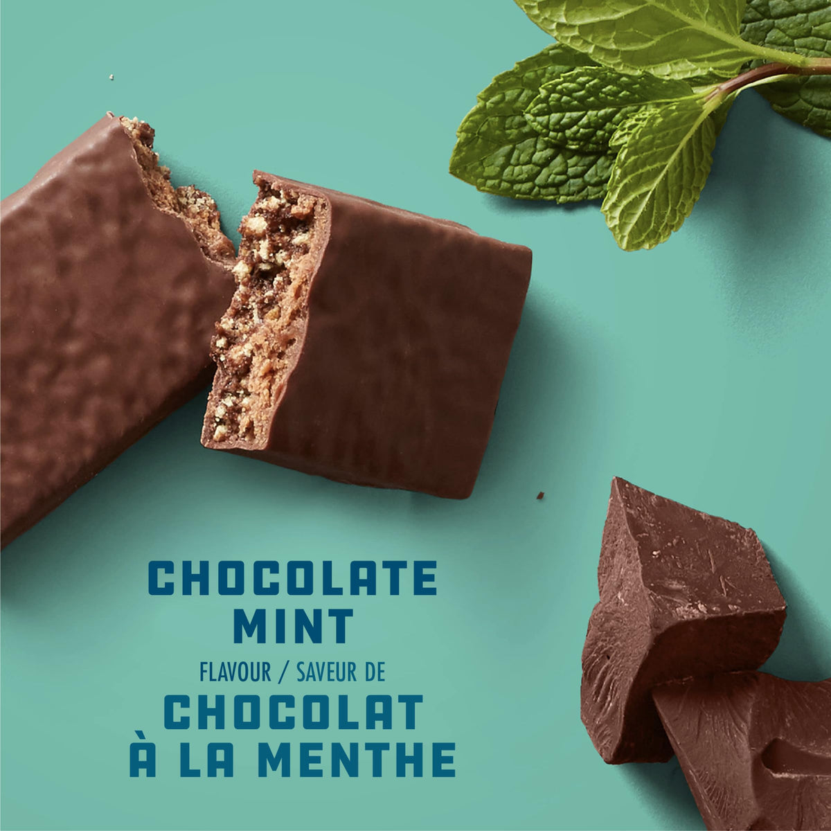 CLIF BUILDERS Protein Bars, Chocolate Mint Flavour, 20g of Protein, Prepared in Canada, Gluten Free, No Artificial Sweeteners, 68 g (Pack of 12), Prepared in Canada 🍁 All In One Marketplace Canada