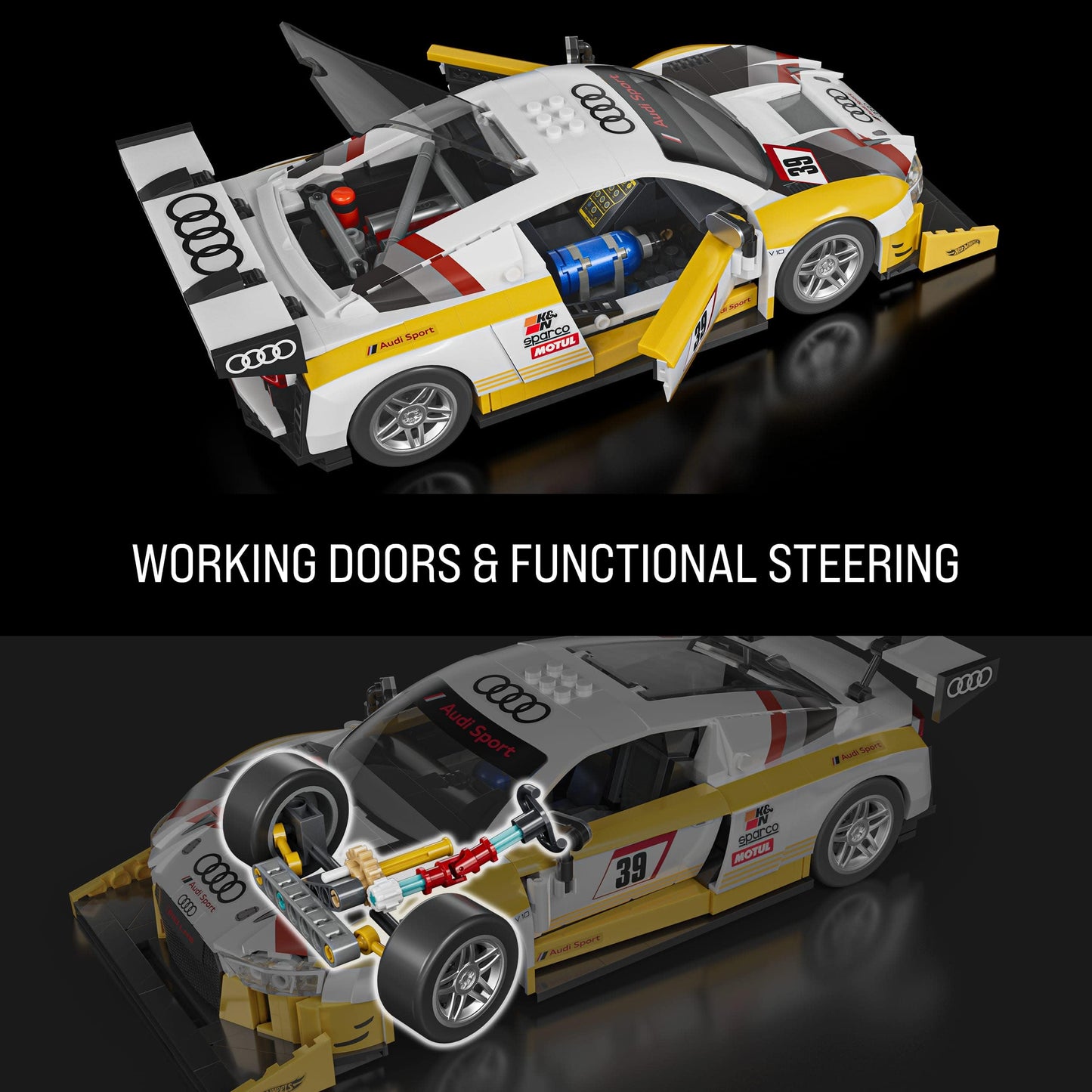 Mattel Brick Shop Hot Wheels Elite Series ’15 Audi R8 LMS Building Set 🍁 All In One Marketplace Canada