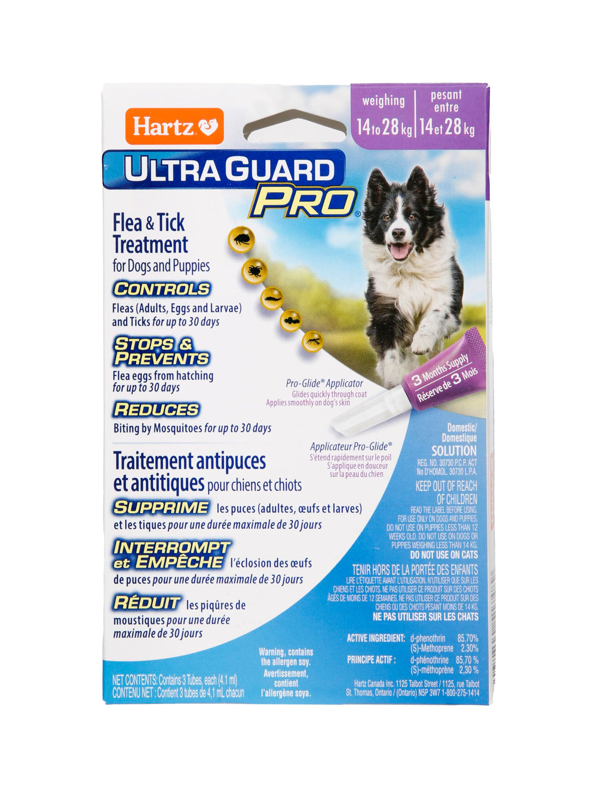 UltraGuard Pro Topical Flea & Tick Prevention for Dogs and Puppies - 14-28, 3 Monthly Treatments 🍁 All In One Marketplace Canada