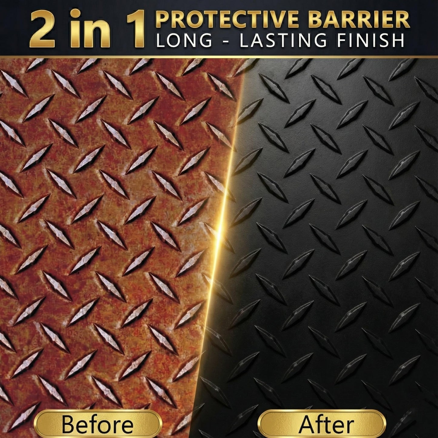 Meuvcol 2-in-1 Rust Converter & Metal Primer, 35 Floz Black Rust Remover Paint For Metal, Ultra Automotive Rust Reformer & Seal, Long-Lasting Rust Preventative Coating, Rust Inhibitor Repair Kit 🍁 All In One Marketplace Canada