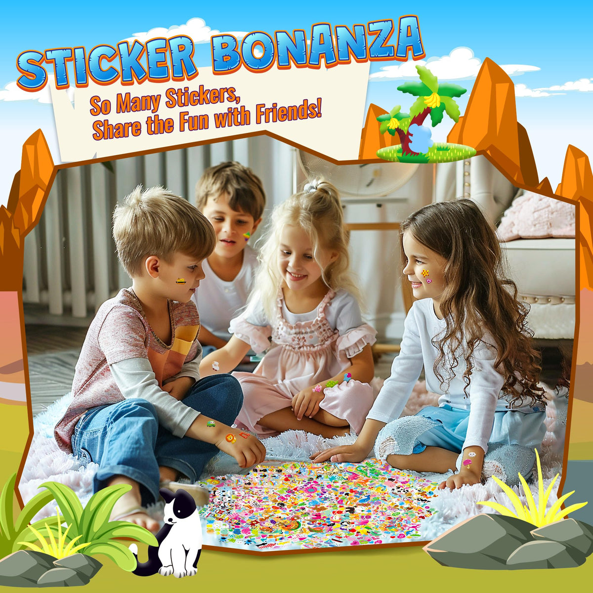 3200+ Stickers for Kids, 3D Puffy Stickers, 64 Different Sheets, Cute Animals Stickers for Boys Girls Teachers, Classroom Reward, Craft Scrapbooking, Party Gift 🍁 All In One Marketplace Canada