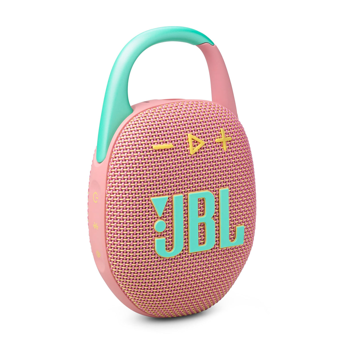 JBL Clip 5 - Ultra-Portable, Waterproof & Dustproof Bluetooth Speaker, Big Pro Sound with Punchy bass, Integrated Carabiner, Up to 12 Hours of Play, Made in Part with Recycled Materials (Pink) 🍁 All In One Marketplace Canada