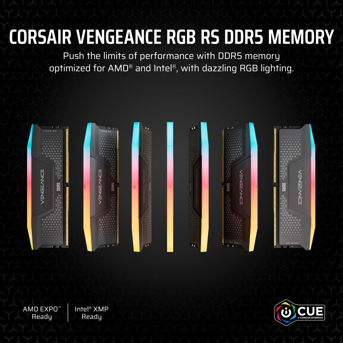 CORSAIR Vengeance RGB RS DDR5 RAM 32GB (2x16GB) Up to 6000MHz CL36-44-44-96 1.35V AMD Expo Intel XMP Computer Desktop Memory – Gray (CMG32GX5M2E6000Z36) 🍁 All In One Marketplace Canada