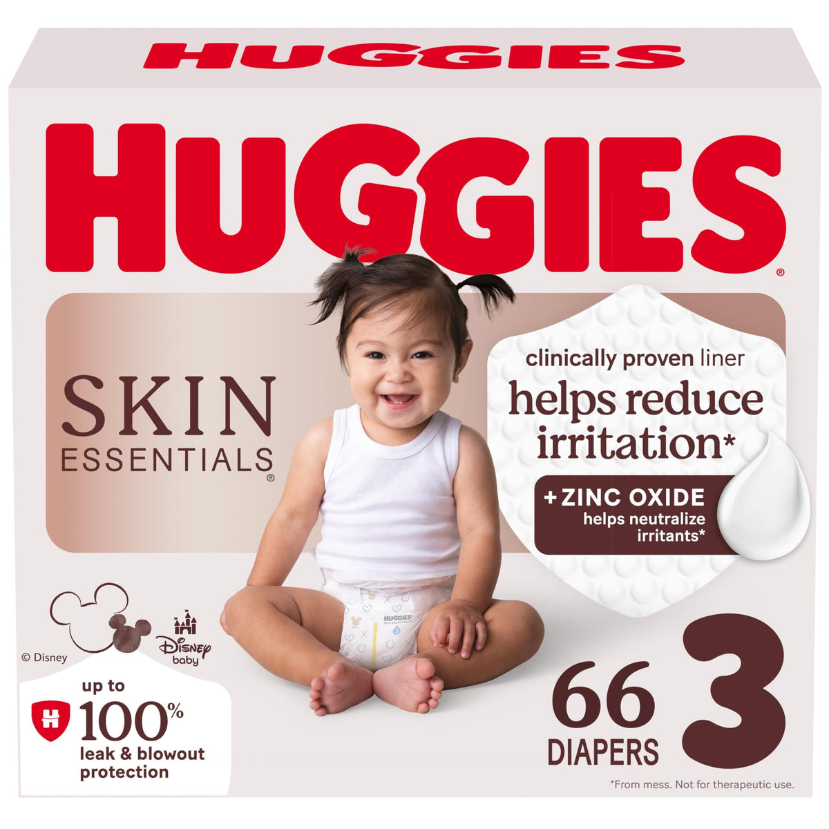 Huggies Size 3 Diapers, Skin Essentials Baby Diapers, Size 3 (16-28 lbs), 66 Count 🍁 All In One Marketplace Canada