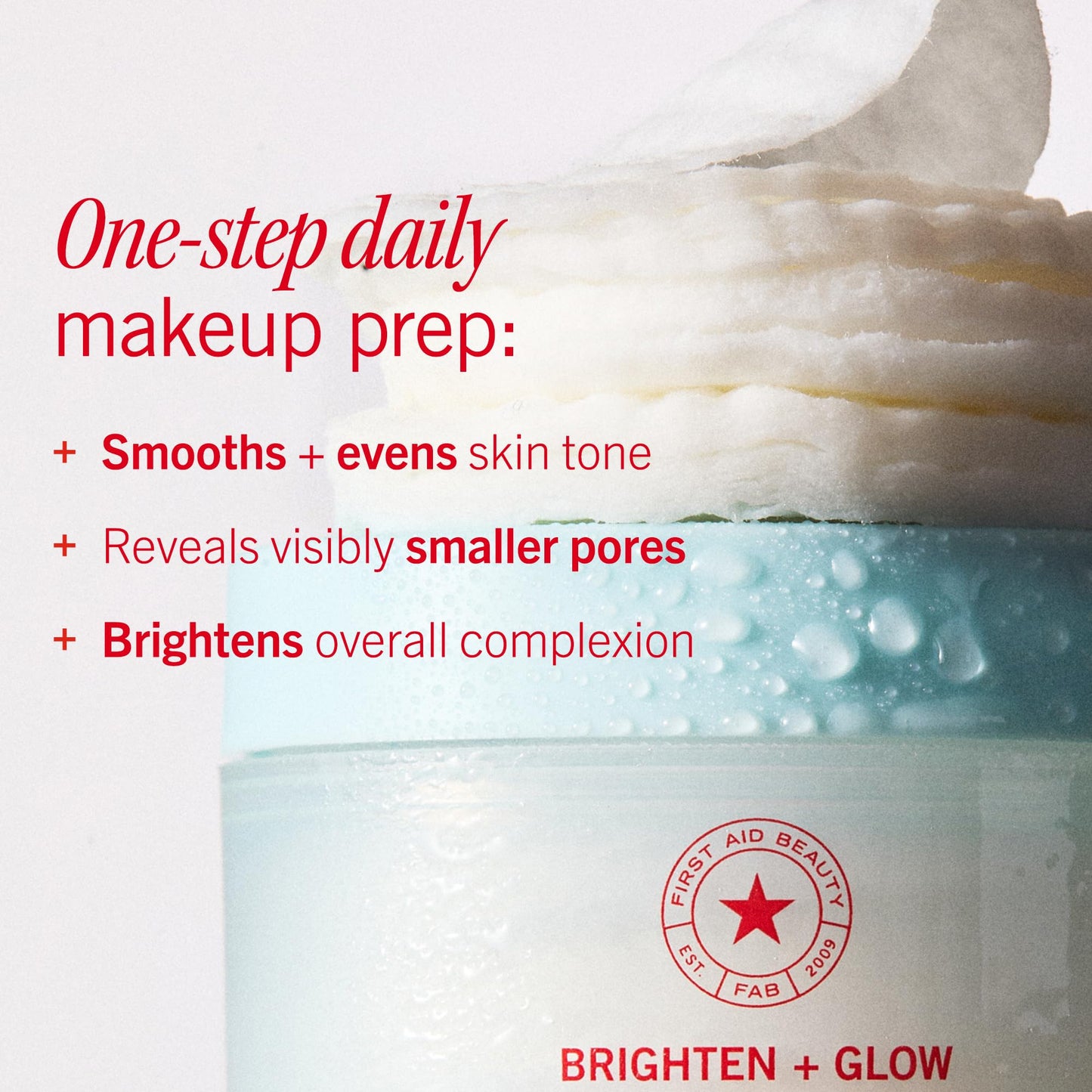 First Aid Beauty - Facial Radiance Pads with Glycolic & Lactic Acids, Daily Exfoliating Pads with AHA, Visibly Smaller Pores, Help Tone & Brighten Skin, One-Step Makeup Prep, Compostable, 28 🍁 All In One Marketplace Canada