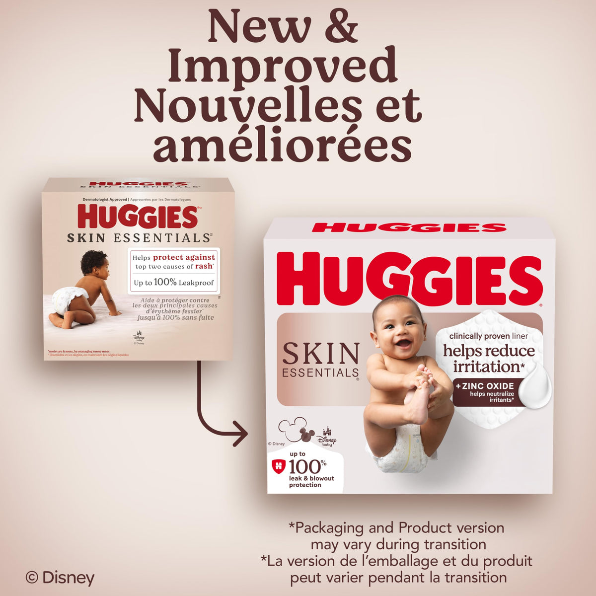 Huggies Size 6 Diapers, Skin Essentials Baby Diapers, Size 6 (35+ lbs), 108 Count (2 Packs of 54), Packaging May Vary 🍁 All In One Marketplace Canada