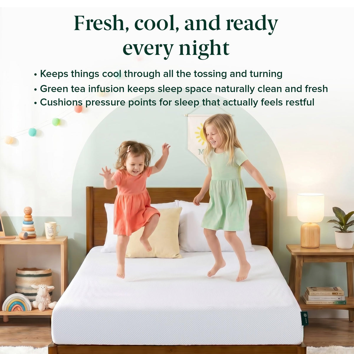 Zinus Twin Mattress - 6 Inch Green Tea Cooling Gel Memory Foam Mattress, Pressure Relief, for Cool Sleep, CertiPUR-US Certified Foam, Mattress in a Box, 10-Year Warranty, Twin Size 🍁 All In One Marketplace Canada