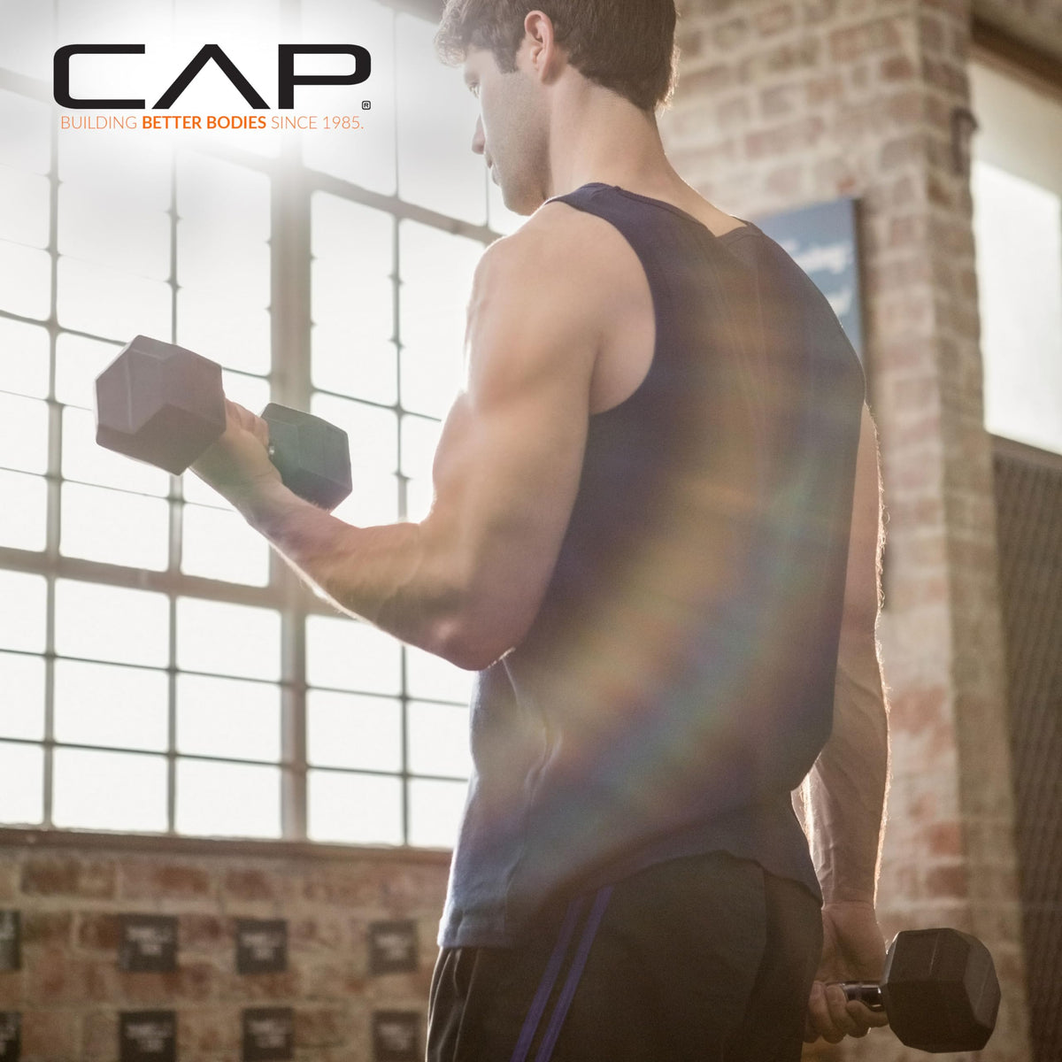 CAP Barbell 12 LB Coated Hex Dumbbell Weight Pair with Black Handle 🍁 All In One Marketplace Canada
