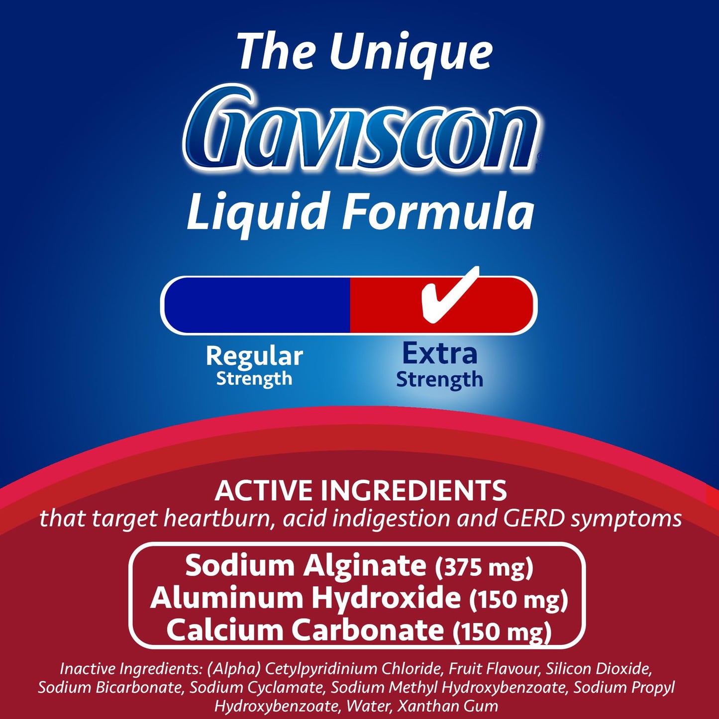 Gaviscon Liquid Extra Strength Antacid - 340 ml - Antacid Liquid for Day and Night Heartburn Relief, Acid Reflux and GERD Relief, Fruit Blend - Free of Aluminum, Lactose and Gluten 🍁 All In One Marketplace Canada