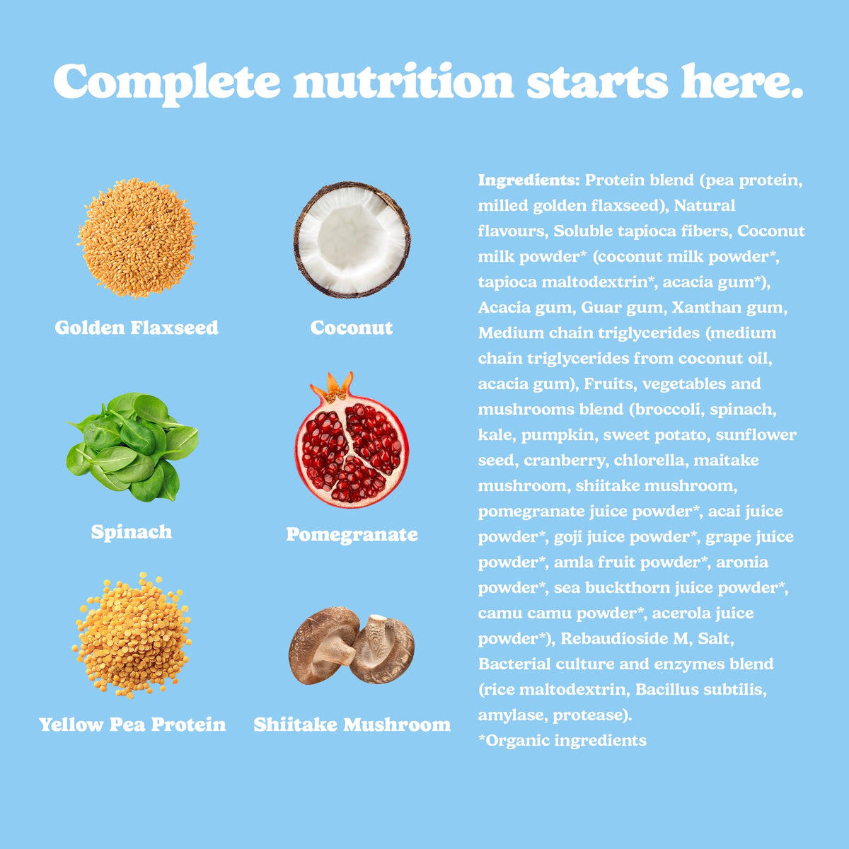 Good Protein Vegan Plant-based Protein Powder 100% Natural, Non-GMO, Dairy-free, Gluten-free, Soy-free, No Added Sugar and Nothing Artificial. Vanilla Milkshake All-in-One Shake 880 grams 🍁 All In One Marketplace Canada