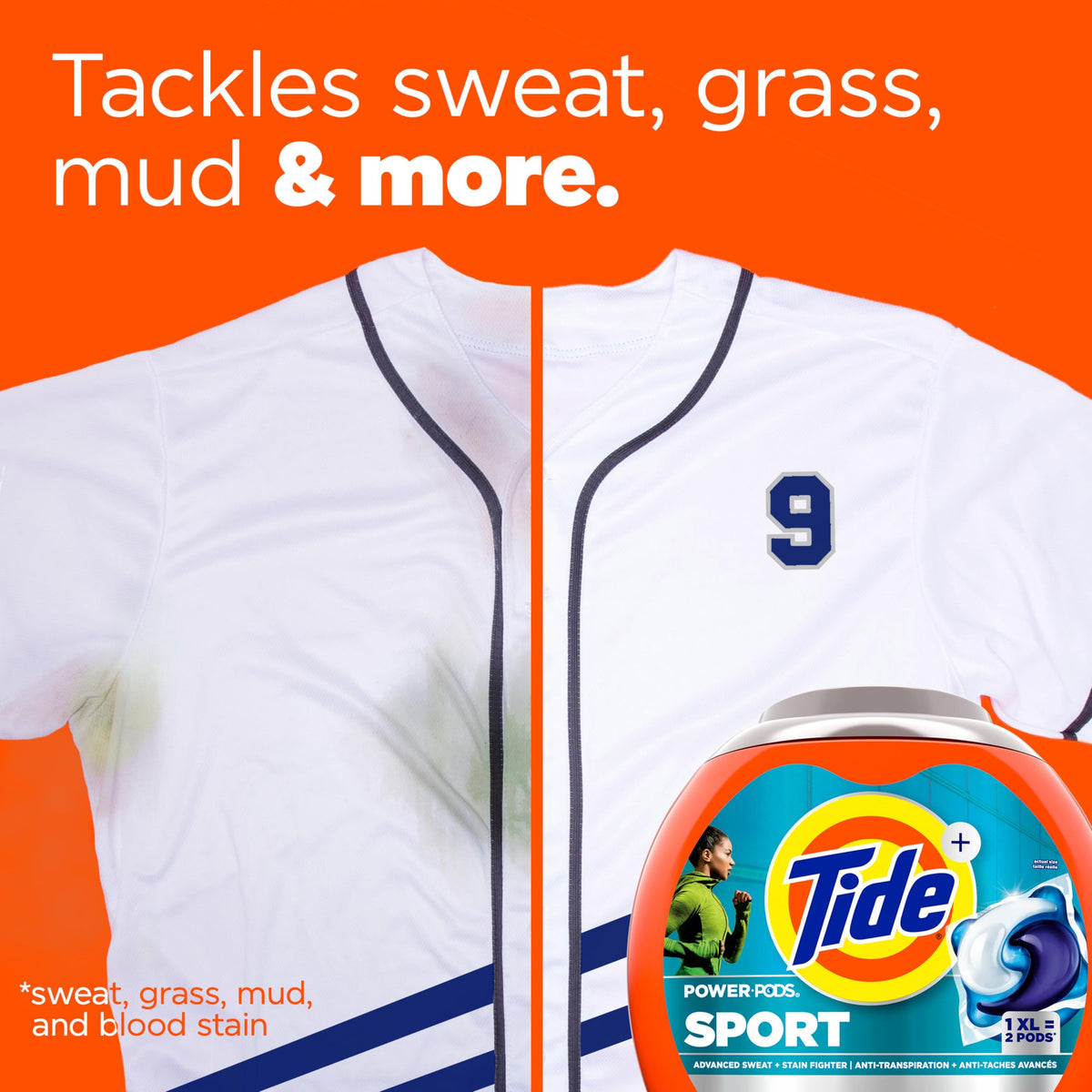 Tide Power Pods Laundry Detergent Pacs with Febreze Sport, Febreze Freshness with Sport Odor Defense, 2.06 kg, 45 Count 🍁 All In One Marketplace Canada