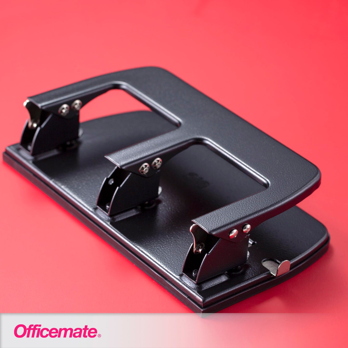 Officemate Medium Duty 3 Hole Punch with Ergonomic Handle, 30 Sheet Capacity, Black (90088) 🍁 All In One Marketplace Canada