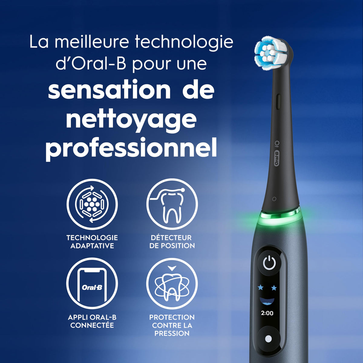Oral-B iO9 Electric Toothbrush, for the Ultimate Professional Clean Feel, Black Onyx, Rechargeable Electric Toothbrushes, iO Series 9 with 1 Power Toothbrush, 4 Brush Heads, and 1 Charging Travel Case 🍁 All In One Marketplace Canada