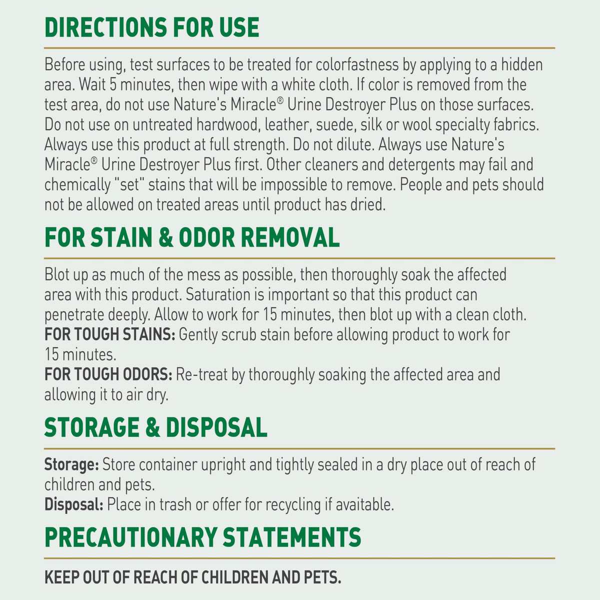 Nature's Miracle Urine Destroyer Plus For Dogs With Flip & Go Sprayer, 64 Ounces, Enzymatic Formula For Dogs Powers Out Tough Dog Urine Messes And Yellow, Sticky Residue 🍁 All In One Marketplace Canada