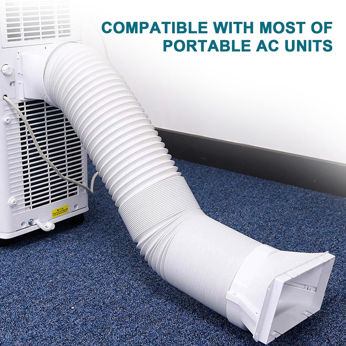 Portable Air Conditioner Hose with 5.9" Diameter & 80" Length Anti-Clockwise Thread, Universal Portable AC Exhaust Hose Air Conditioner Parts & Accessories 🍁 All In One Marketplace Canada