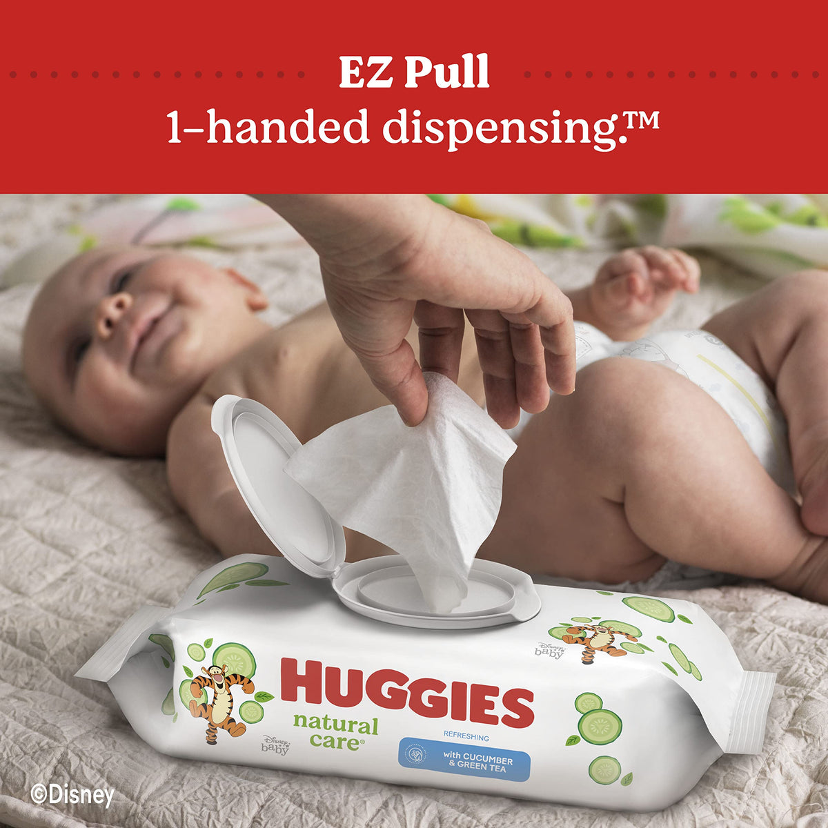 Baby Wipes, Huggies Natural Care Refreshing, SCENTED, Hypoallergenic, 6 Refill Packs, 1008 Count 🍁 All In One Marketplace Canada
