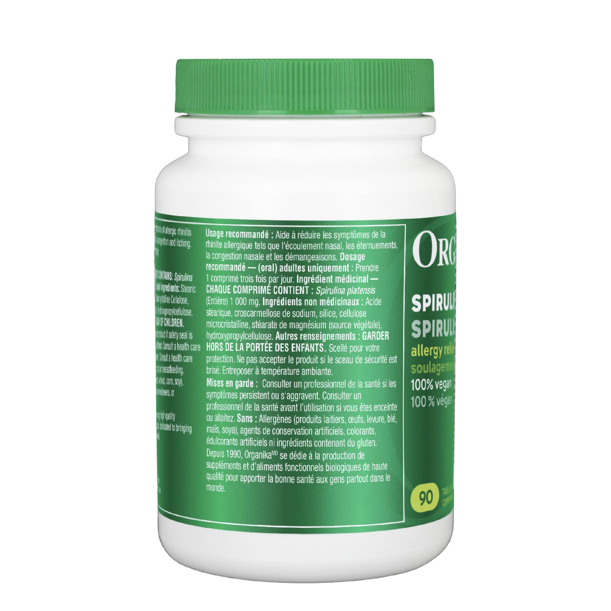 Organika Spirulina 90 Tabs 🍁 All In One Marketplace Canada