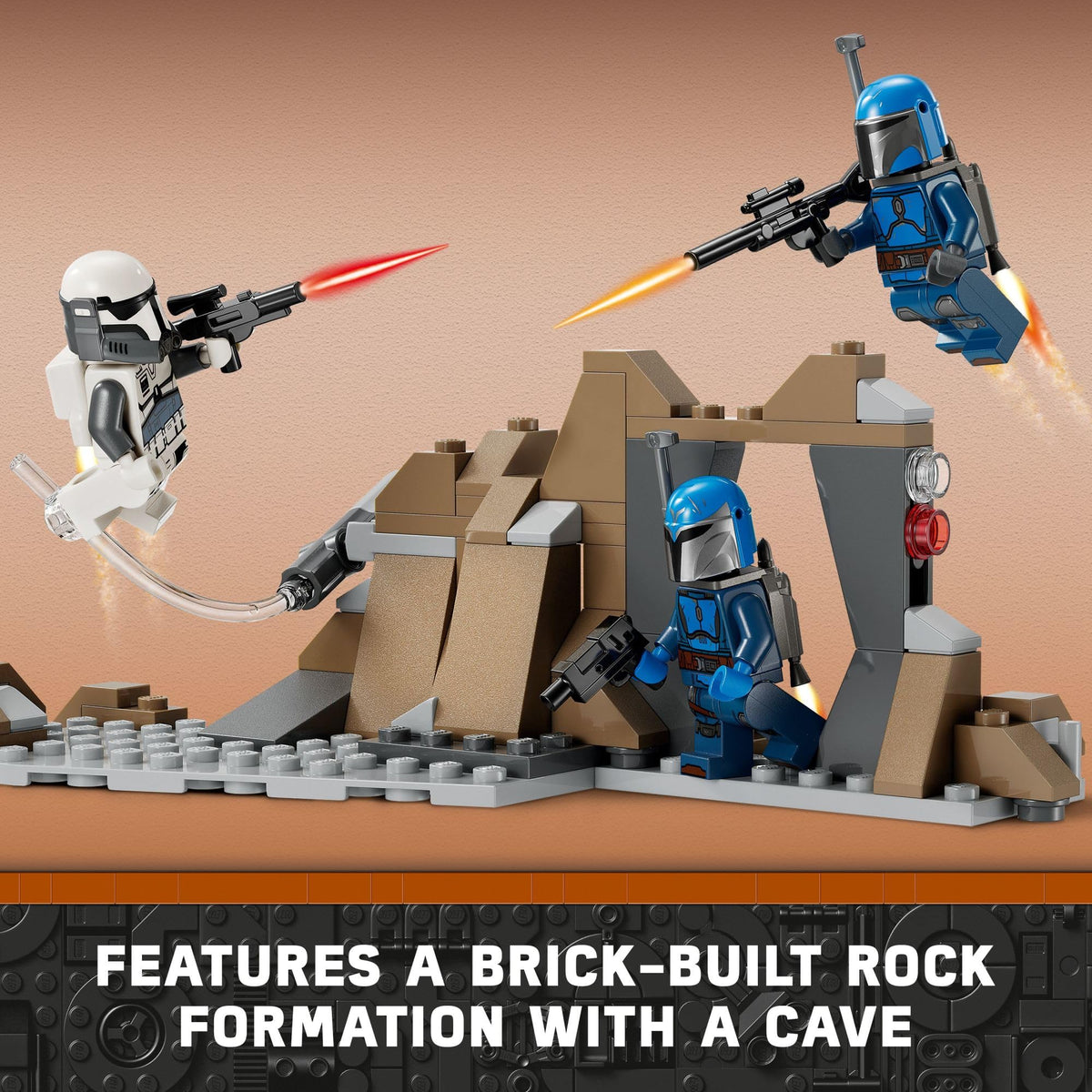 LEGO Star Wars: The Mandalorian Ambush on Mandalore Battle Pack, Building Toy with 4 Star Wars Minifigures, Collectible Brick Built Playset, Star Wars Gift Idea for Boys and Girls Ages 6 and Up, 75373 🍁 All In One Marketplace Canada