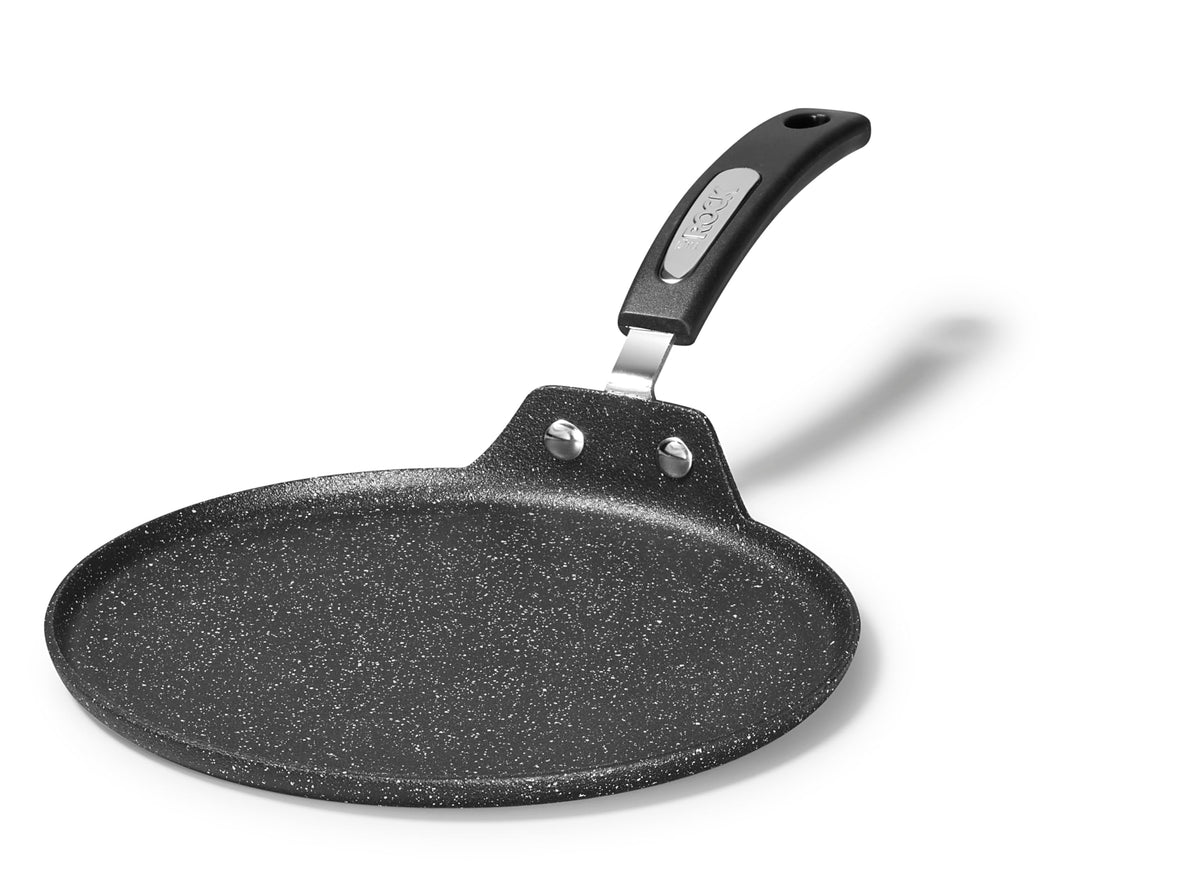 Starfrit The Rock 26cm (10") Non-Stick Multi Pan - Tawa - Durable Forged Aluminum - Oven Safe - PFOA Free - Easy to Clean - Black 🍁 All In One Marketplace Canada