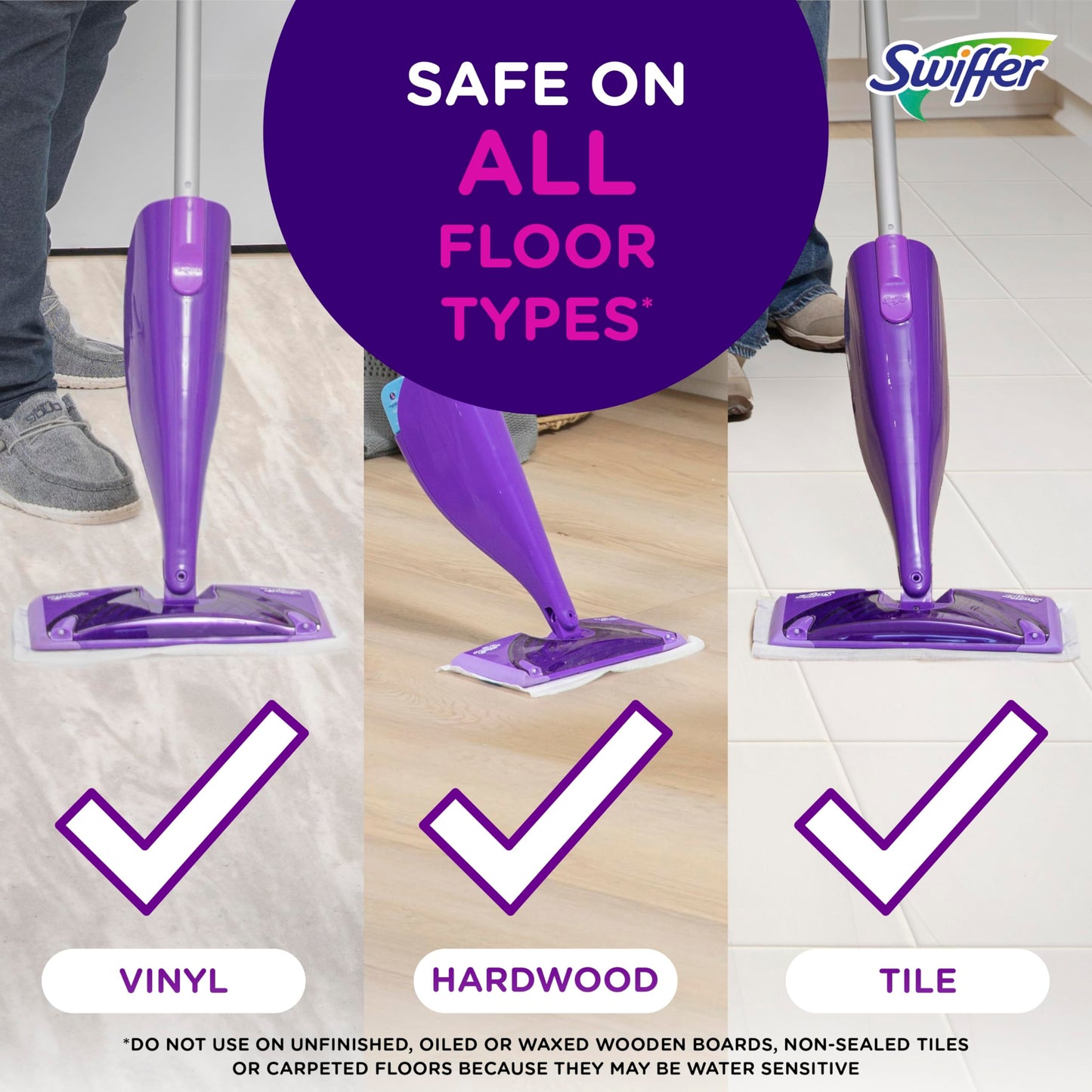 Swiffer WetJet Spray Mop Kit : Includes 1 Floor Mop, 1 Bottle of Floor Cleaner Solution, 10 WetJet Refill Pads, 2 Batteries 🍁 All In One Marketplace Canada