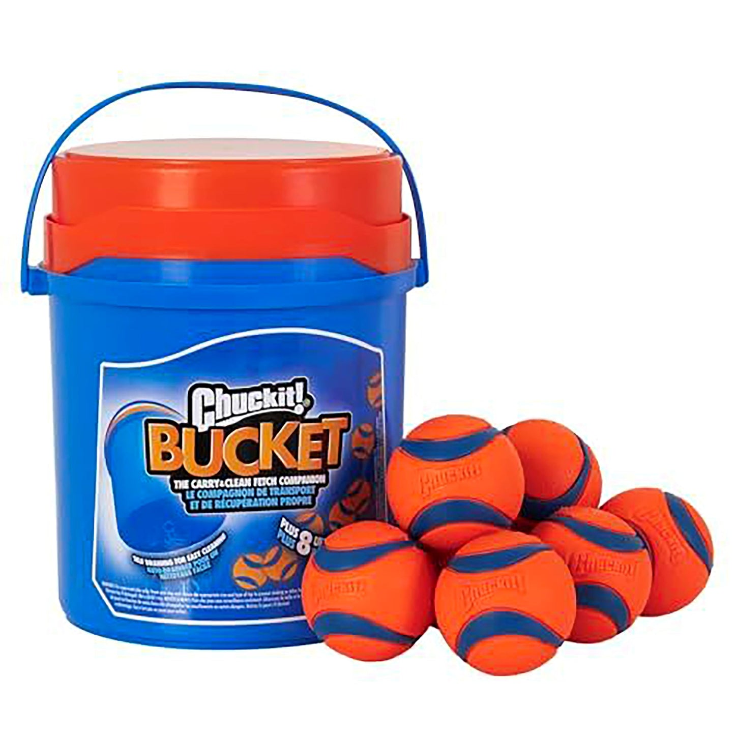 Chuckit! Ultra Ball Fetch Toy for Dogs, Medium Size 8 Pack with Cleaning Bucket 🍁 All In One Marketplace Canada