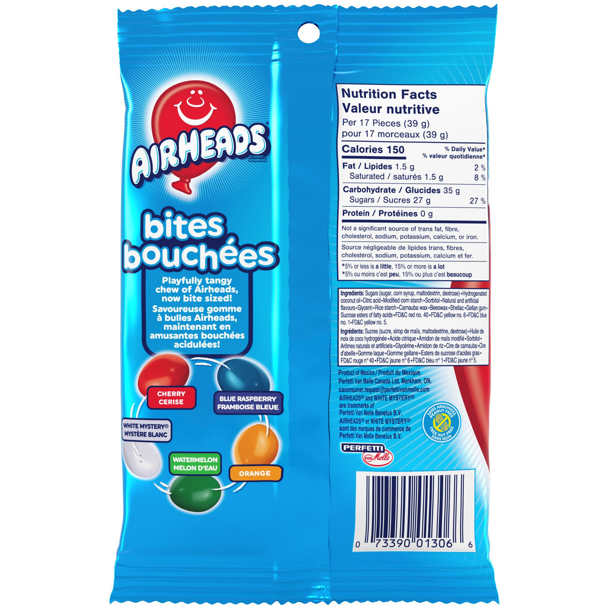 Airheads Bites, Original Fruit Candy, 200g Bag 🍁 All In One Marketplace Canada