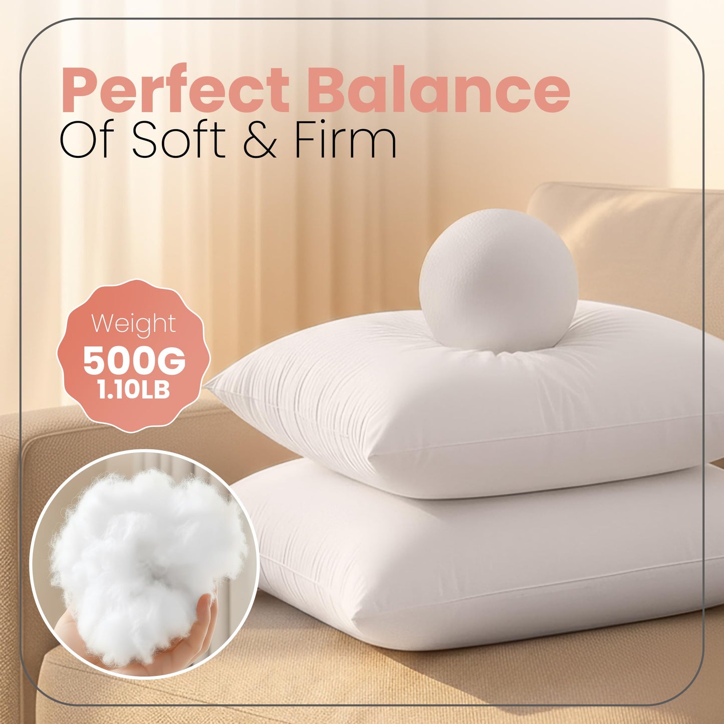 Utopia Bedding Throw Pillows Insert (Pack of 2, White) - 18 x 18 Inches Bed and Couch Pillows - Indoor Decorative Pillow 🍁 All In One Marketplace Canada