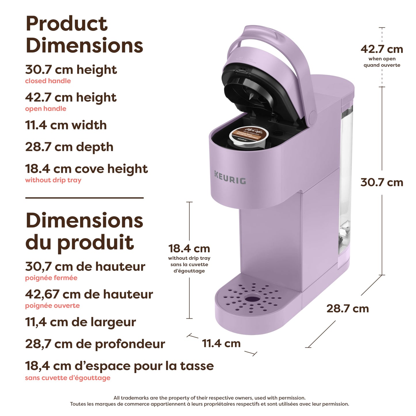 Keurig K-Mini Go Single Serve K-Cup Pod Coffee Maker, Violet 🍁 All In One Marketplace Canada